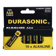 Durasonic AAA Alkaline Batterijen - 10 st.