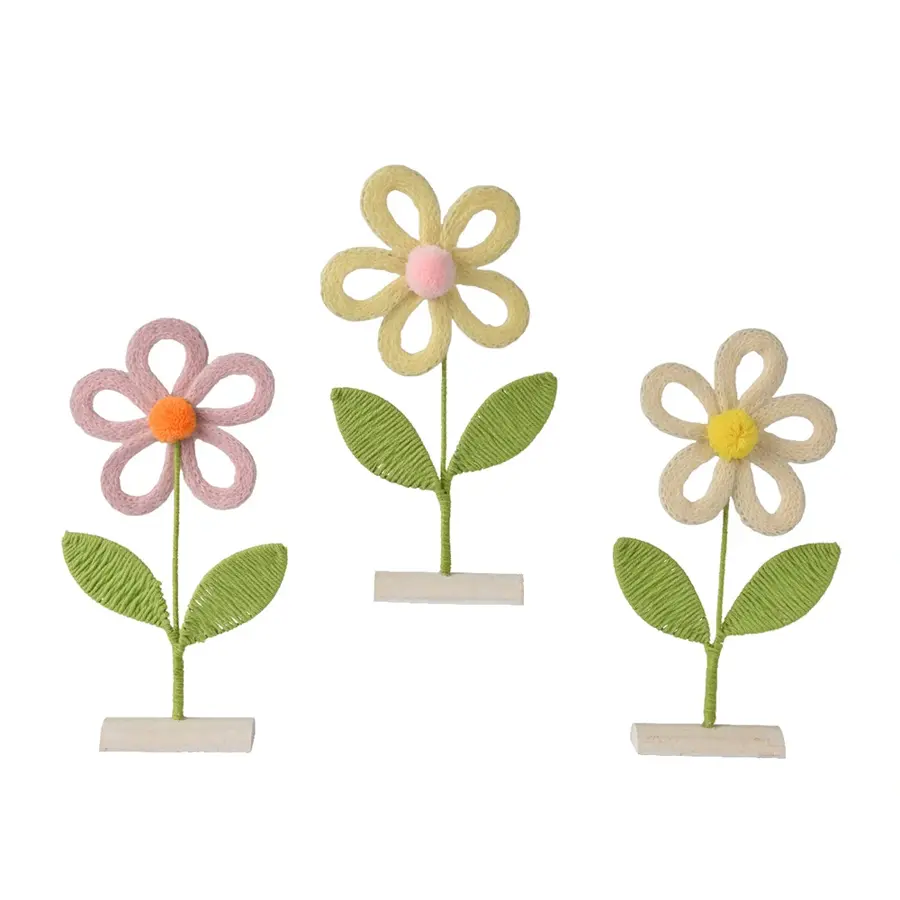 Bloem op Voet 30 cm - Assorti