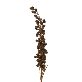 Kersttak met Bloem Bruin/Glitter - 115 cm