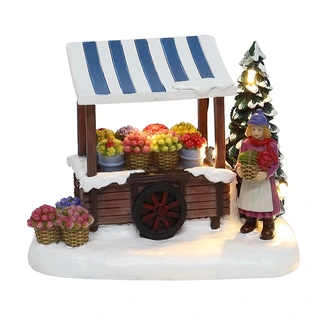 Santaville Bloemenkar LED