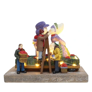 Santaville Bloemenparade Kussend Stel LED