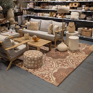 Blommie's Buitenkleed Bruin/Ivoor - 260x360 cm - afbeelding 2