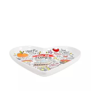 Blond Amsterdam Valentine Heart Plate Love - 22 cm - afbeelding 2
