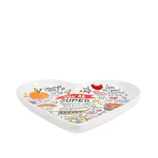 Blond Amsterdam Valentine Heart Plate Love - 22 cm - afbeelding 2
