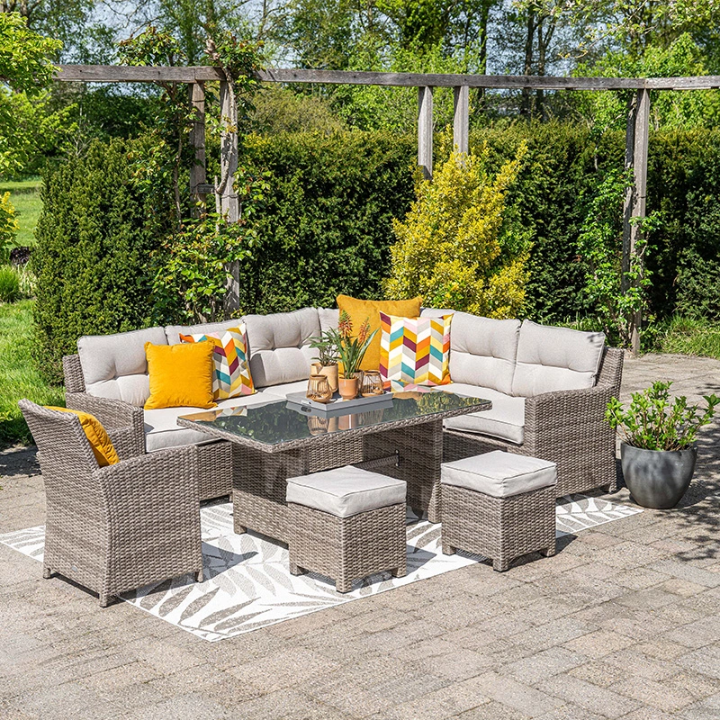 Blue Bird Lounge- diningset Rechts OG/Desert Sand - afbeelding 2