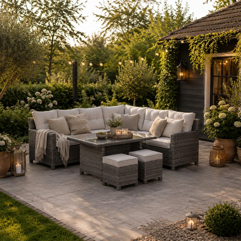 Blue Bird Lounge- diningset Rechts OG/Desert Sand - afbeelding 2
