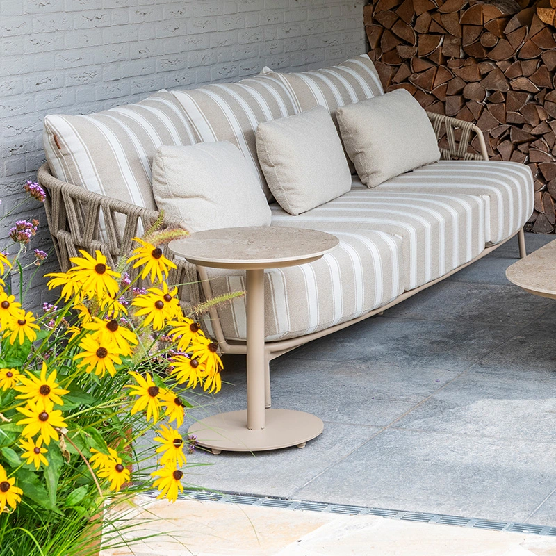 4 Seasons Outdoor Boaz Bijzettafel Latte - Ø45 cm - afbeelding 4