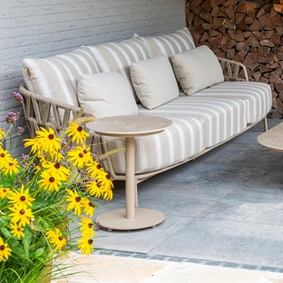 4 Seasons Outdoor Boaz Bijzettafel Latte - Ø45 cm - afbeelding 4