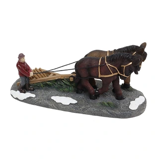 Santaville Boer met Werkpaarden