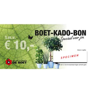 Kadobon € 10 | Tuincentrum De Boet | Online verkrijgbaar
