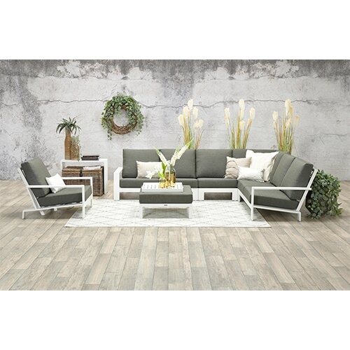 Garden Impressions Lincoln Loungeset - Wit Mosgroen - afbeelding 3