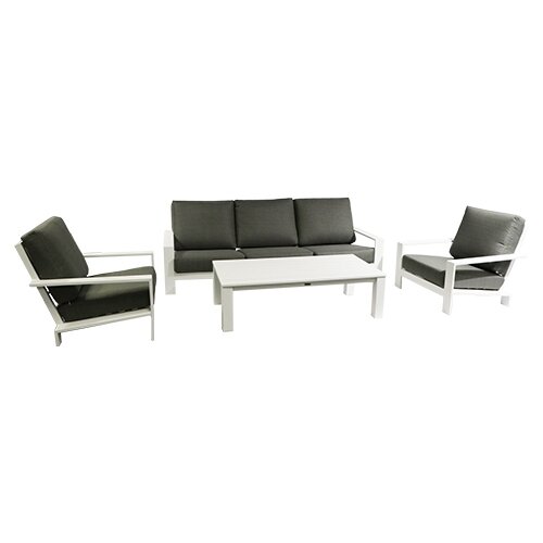 Garden Impressions Lincoln Sofa Loungeset - Wit/Mosgroen - afbeelding 1