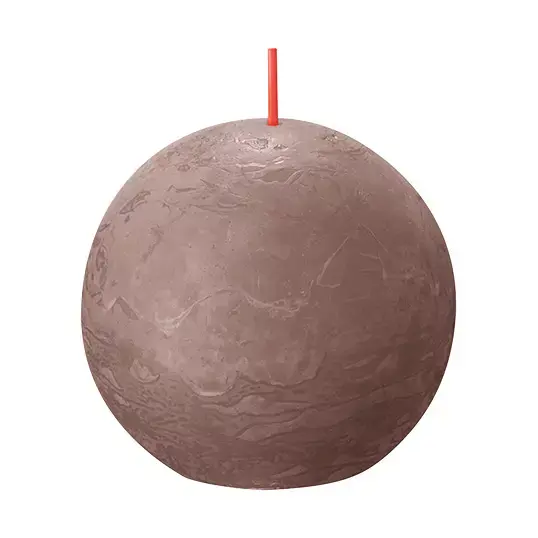 Bolsius Bolkaars Rustiek Shine Ø7,6 cm - Taupe