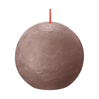 Bolsius Bolkaars Rustiek Shine Ø7,6 cm - Taupe