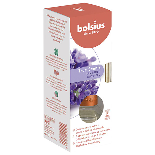 Bolsius Geurstokjes True Scents Lavender - 45ml