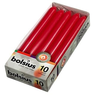 Bolsius Tafelkaars Doos 10 st. - Wijnrood