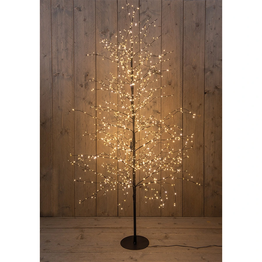 LED Boom Zwart Klassiek Warm - 180 cm - afbeelding 1