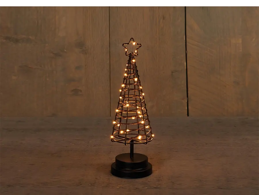 LED Boom Zwart op Standaard - 30 cm