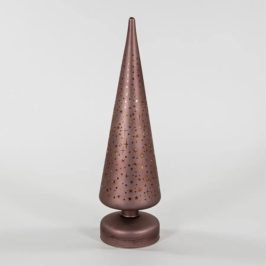 Boom met sterren Glas Brons - 9x30 cm - afbeelding 2