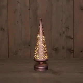 Boom met sterren Glas Brons - 9x30 cm - afbeelding 1