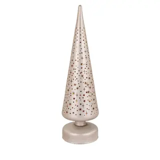 LED Boompje Glas Sterren Ø9x30 cm - Champagne - afbeelding 2