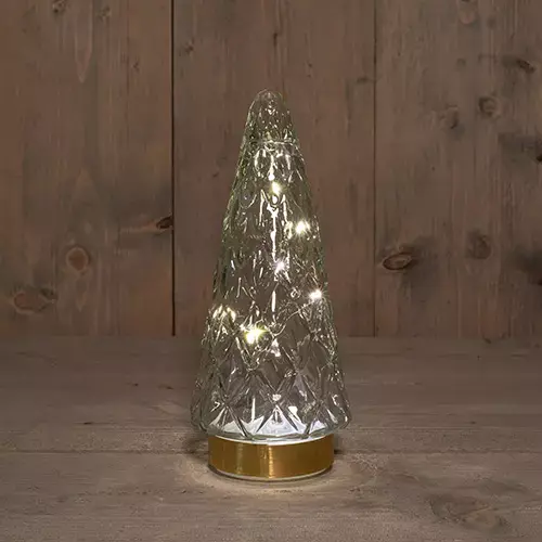 LED Boompje Glas 10,5x24,5 cm - Helder