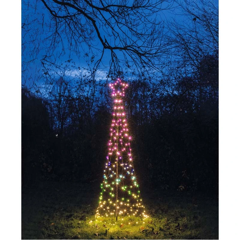 LED Vlaggenmastverlichting met Ster incl. Paal Regenboog - 70x200 cm