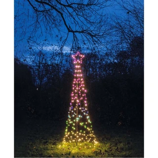 LED Vlaggenmastverlichting met Ster incl. Paal Regenboog - 70x200 cm
