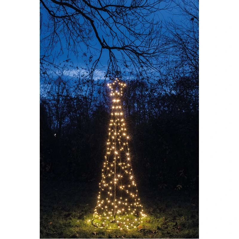 LED Vlaggenmastverlichting Ster incl. Paal Classic Warm - 70x200 cm
