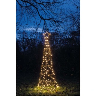 LED Vlaggenmastverlichting Ster incl. Paal Classic Warm - 70x200 cm