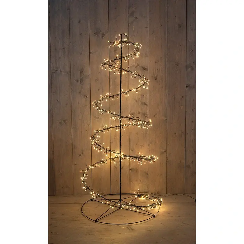 LED Kerstboom Swirl Klassiek Warm/Warm wit - Ø74x160 cm