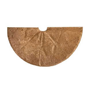 Kerstboomkleed Fluweel Barok Goud - Ø120 cm