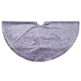 Kerstboomkleed Fluweel Barok Grijs - Ø120 cm