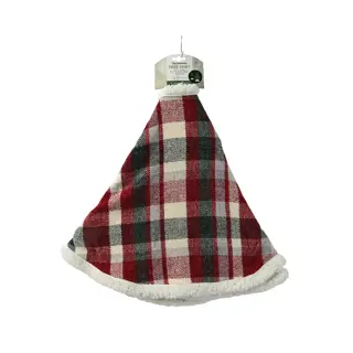 Boomrok Geruit Groen/Rood - Ø100 cm