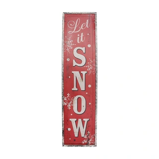 Wanddeco 'Let It Snow' - 23x96 cm