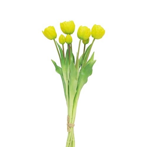 Kunst Bosje Tulpen Sally - Geel