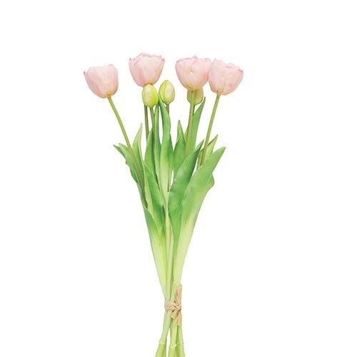 Kunst Bosje tulpen Sally - Lichtroze