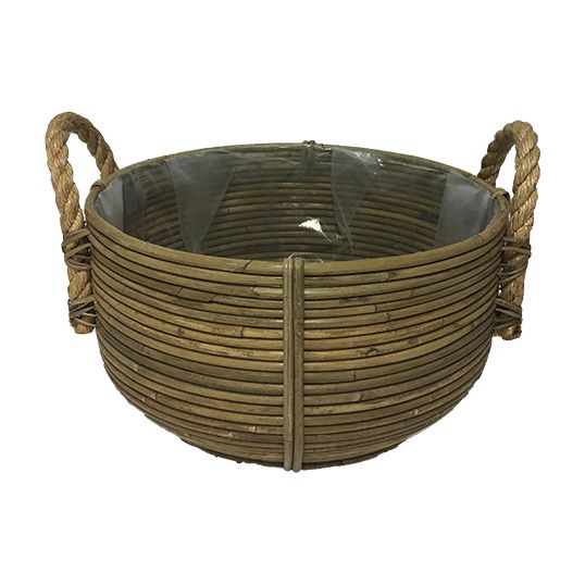 Bowl Round Stripe Grey - Ø45x22 cm