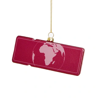 Yup Kerstornament Boardingpass Amsterdam - New York - afbeelding 2