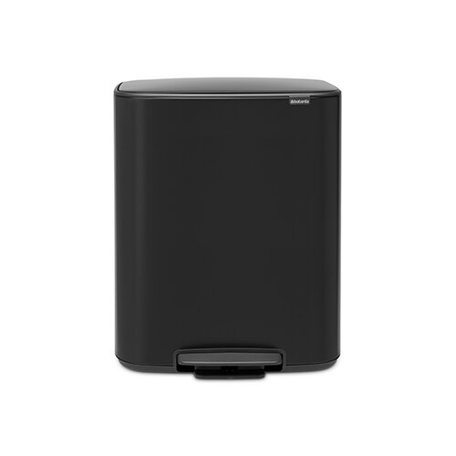 Brabantia Bo Pedaalemmer 2 x 30 liter - Matt Black - afbeelding 2