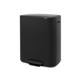 Brabantia Bo Pedaalemmer 2 x 30 liter - Matt Black - afbeelding 1