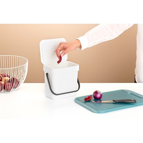 Brabantia Sort & Go Afvalemmer 3 liter - White - afbeelding 5