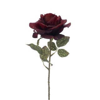 Kunstbloem Brandy Rose Monica Rood - 50 cm