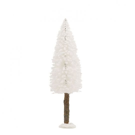 Luville Bristle Tree on log White 20 cm