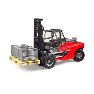 Bruder Linde HT160 Heftruck + Pallet en 3 Boxen