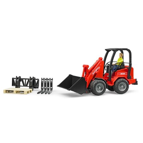 Bruder Schäffer Compact Loader 2034 met Accessoires