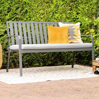 Garden Impressions Bruno Parkbank 150 cm - Carbon Black/Valley Sand - afbeelding 5