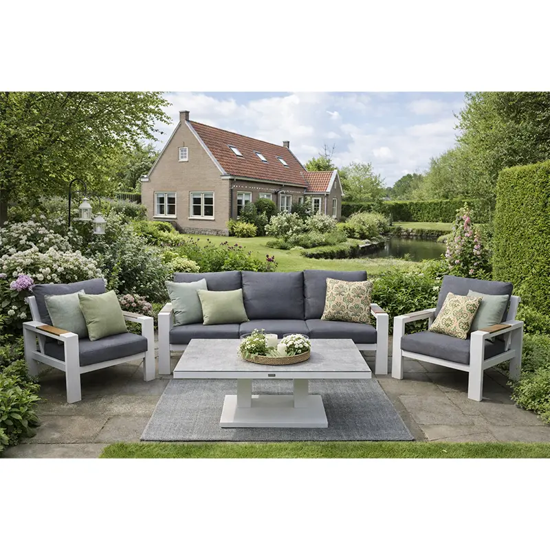 Benton Sofa Loungeset Verstelbaar - Wit - afbeelding 4