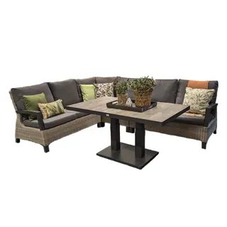 Buitengewoon Boet Cascaval Lounge- Diningset Antraciet