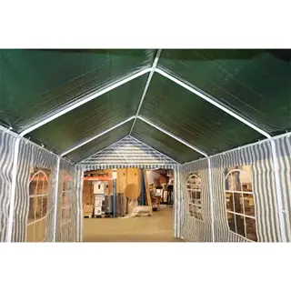 Buitengewoon Boet Partytent 300x600 cm - Groen/Wit - afbeelding 3